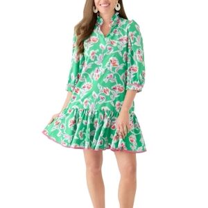 Mary Square Naomi Floral Green Dress Size XS